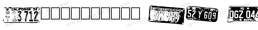 Californian FB Negre字体转换